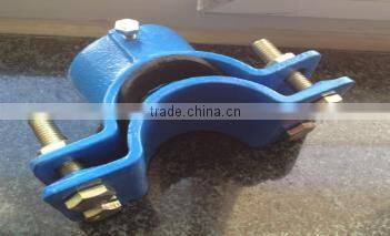Ductile casting saddle clamp for DI pipe