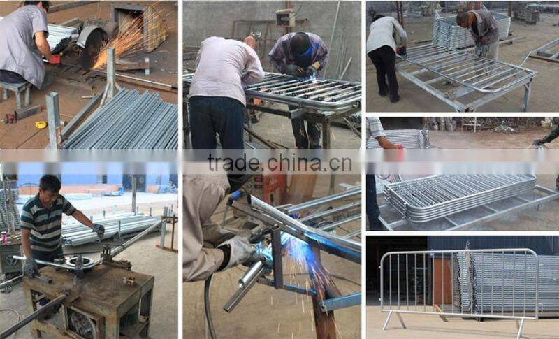 anti-corrosion road safety barricade metal safety concert barrier factory