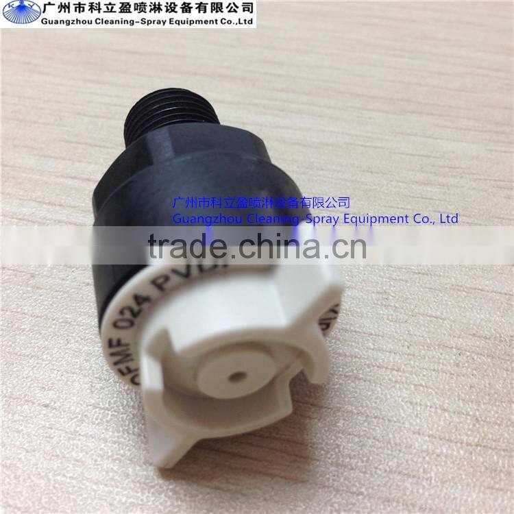 High quality solid cone etched QFMF PVDF nozzle