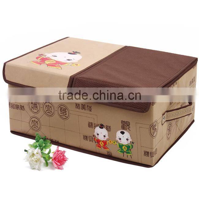 creative storage box with two covers