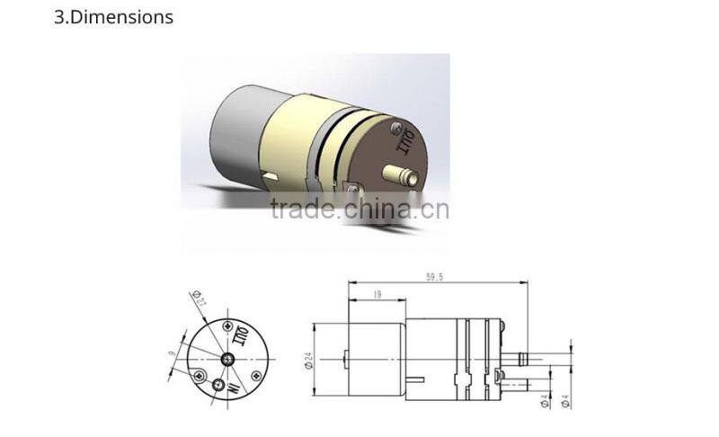 Kamoer KLP04 12/24V diaphragm pump with brushless