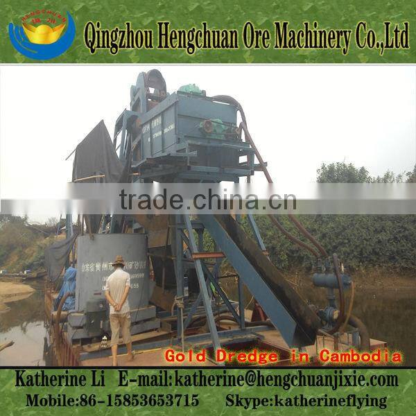 Gold Grab Dredge in Cambodia