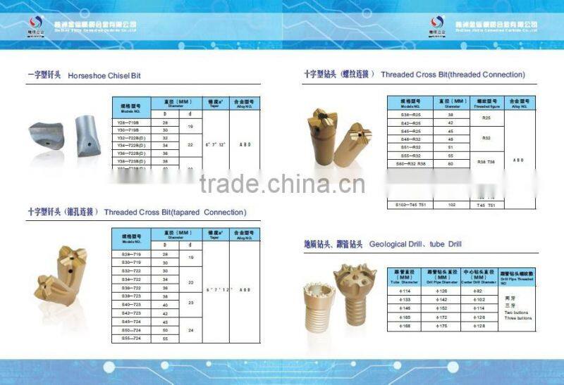 Good Efficiency DTH Hammer Bits /Drilling Tools