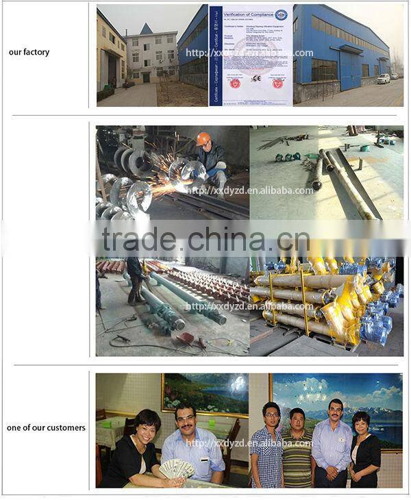 Engineers available to service machinery overseas stainless steel tubular screw conveyor