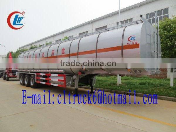 38m3 Edible Oil Semi Trailer Truck 3 Axles
