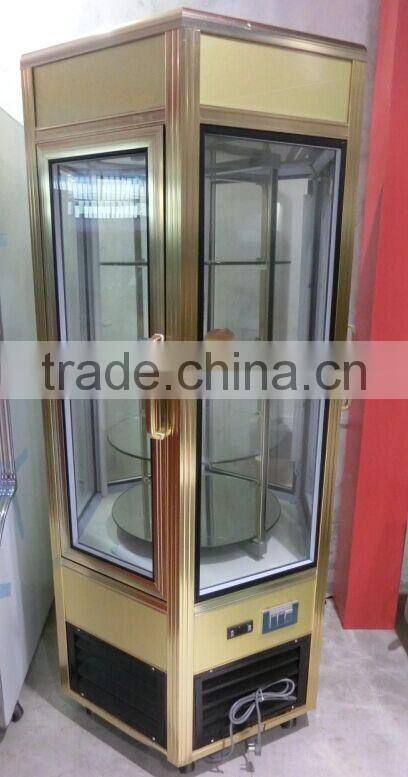 Refrigeration equipment for surrounded by fress glass cabinet