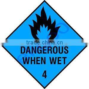 DANGEROUS WHEN WET warning danger vinyl sticker DECAL