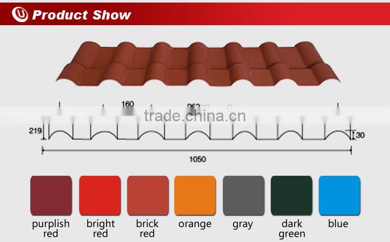 Durability Fancy Low Cost Spanish Style Roof Tiles Synthetic Resin For Roof Tiles