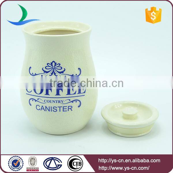Cute factory coffee canister wholeasle with customized