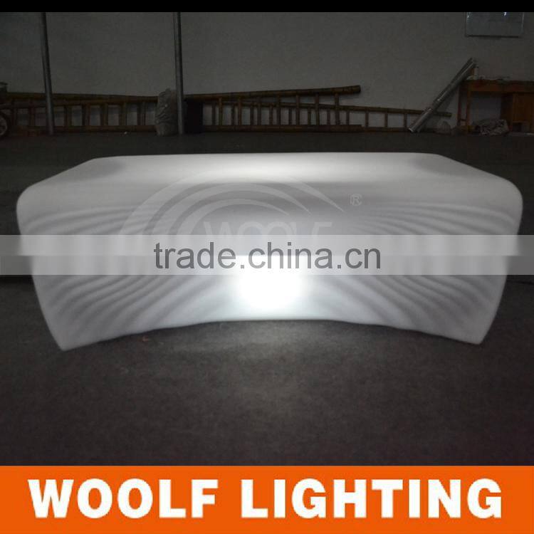 Popular Club Conch Design Luminous Coffee Table LED Sofa Set