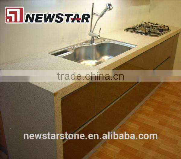 High quality sparkle white quartz small countertop