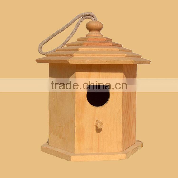 desktop decorative small wooden bird houses nest