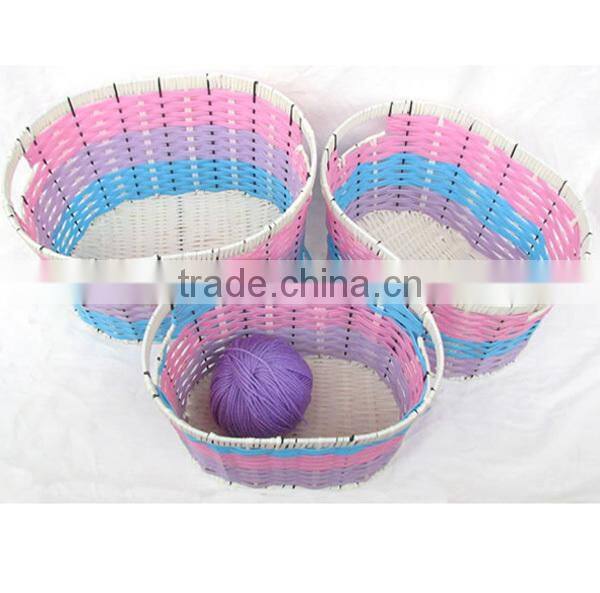 Handmade poly rattan Laundry basket