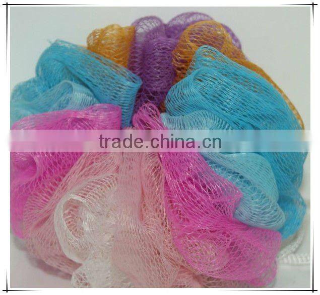 Hanging Plastic Cheap Colored Bath Sponges