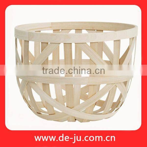 Handmade Knit Natural Bamboo Drawer Basket