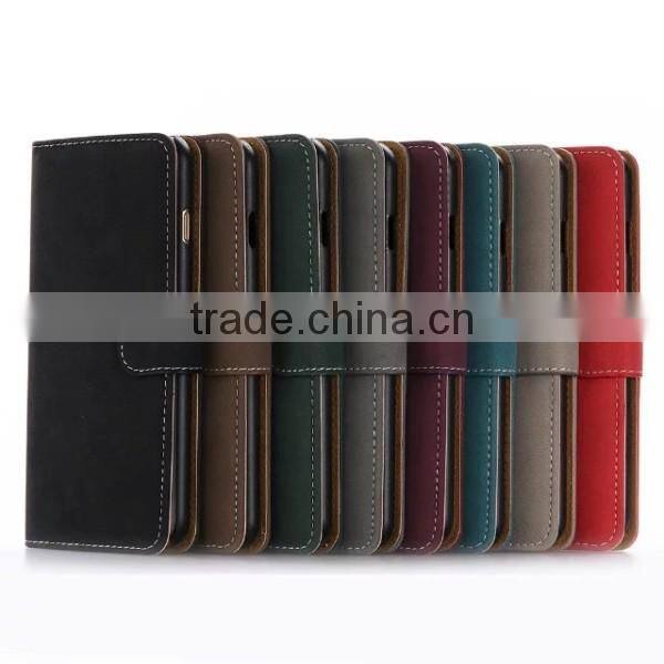 2017 New Leather Phone Case For iPhone7 Plus, Retro Matte Leather Back Cover