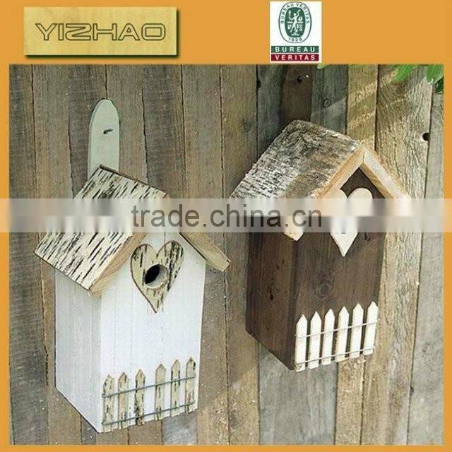 Eco-friendly FSC Hanging Wooden Bird Cage, Wooden Bird House, Bird Cage