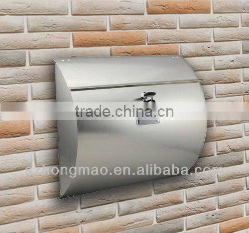 stainless steel wall mounted mailbox