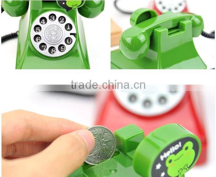 Supply creative Cartoon telephone piggy bank / saving box / money box