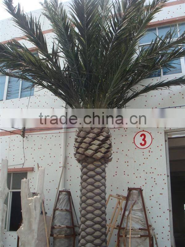Home garden edging decorative 5ft to 16ft Height outdoor artificial green plastic palm trees EDS06 0838