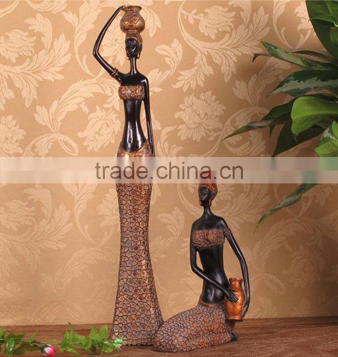 Carving Africa Sexy Woman Resin Souvenir