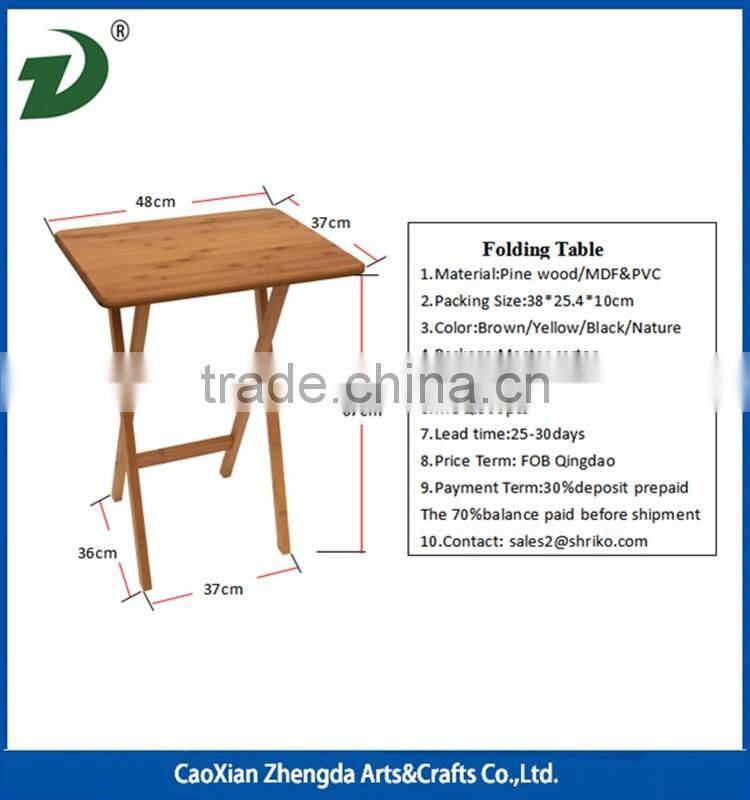 Essential Home use furniture wood folding outdoor table