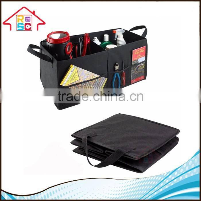 NBRSC Folding Portable Pocket Cargo Boot Black Storage Case Bag Car Trunk Organizer