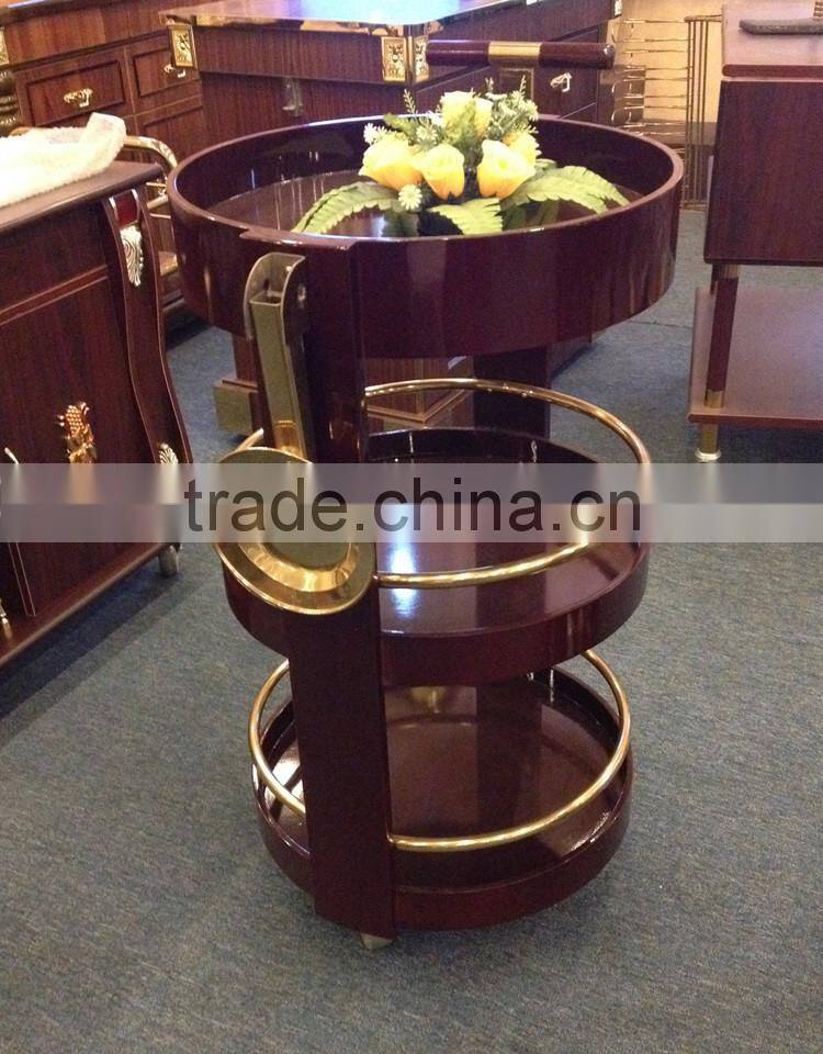Japanese style wooden wine and liquor trolley for restaurant C-46