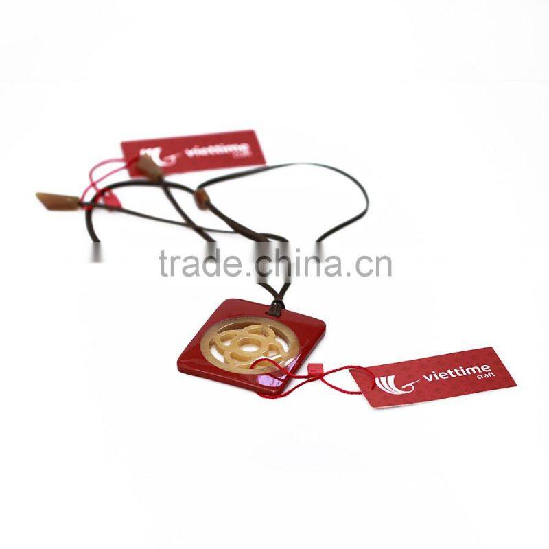 Water buffalo horn necklace, 100% handmade necklace from Vietnam