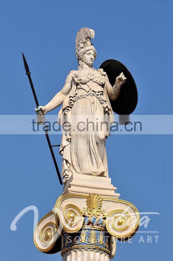outdoor garden decoration stone carved marble goddess athena statue greek sculpture