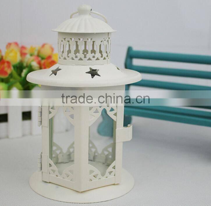 outdoor decorative house Style OEM Metal Lantern Candle Holders