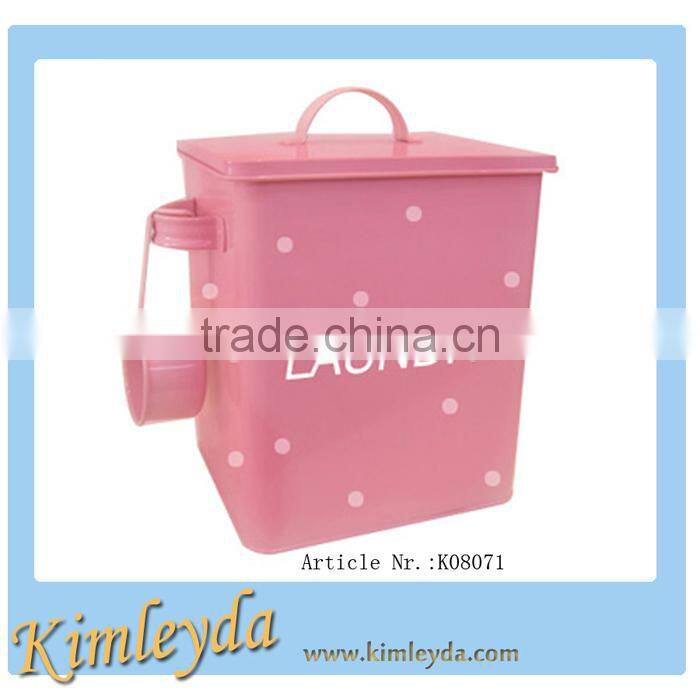 Household laundry powder box