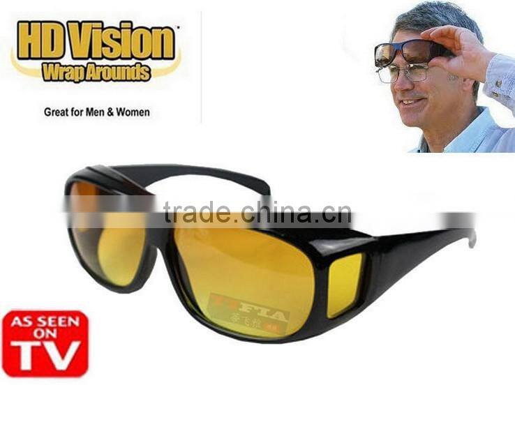 As seen on TV HD Night Vision Wraparounds Sunglasses Fit Over Your Prescription Glasses