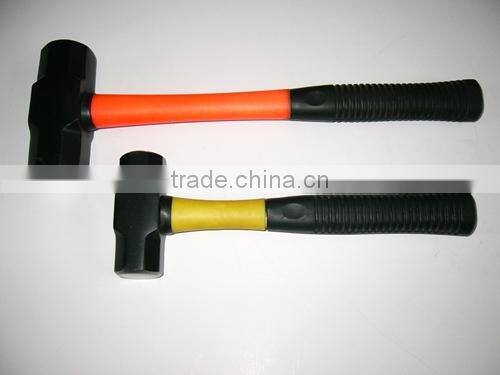 forged sledge hammer with fiber glass hanle