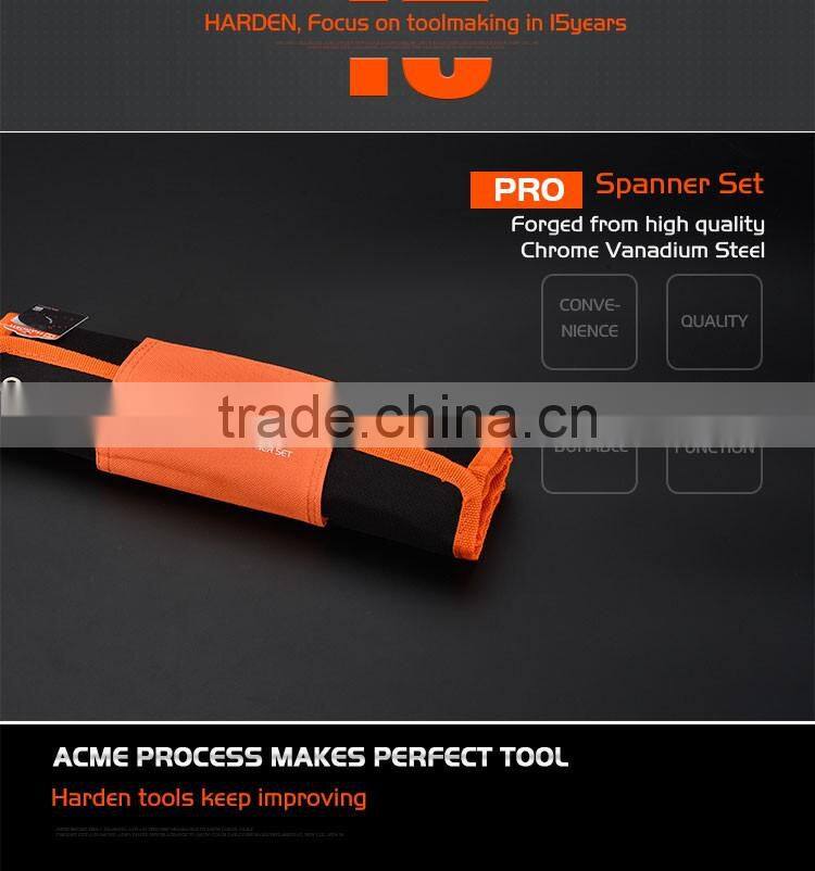 8 pcs double open -end spanner set labor saving wrench combination ratchet spanner