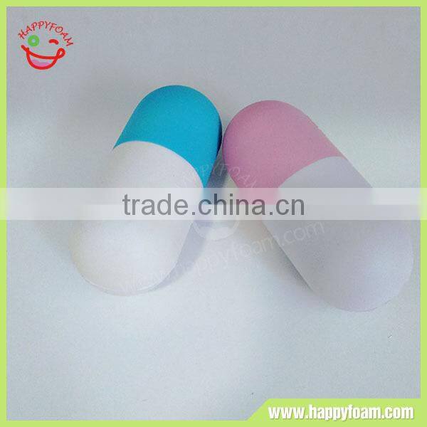 Mini capsule PU foam squishy soft toy raw materials slow rising stress balls