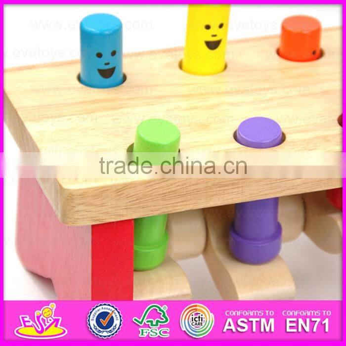 2016 new design baby wooden toy hammer W11G021