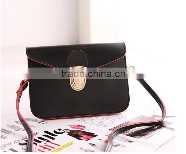 Colorful leather shoulder phone bag for women