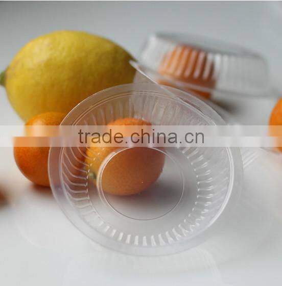Disposable Circle Plastic Plates Transparent Plastic Plates