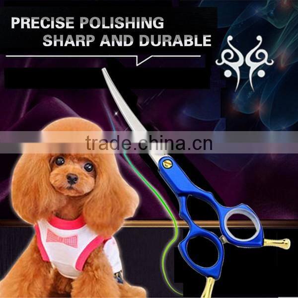 2017 Latest style 440C beauty equipment safety pet grooming scissors for dog pet