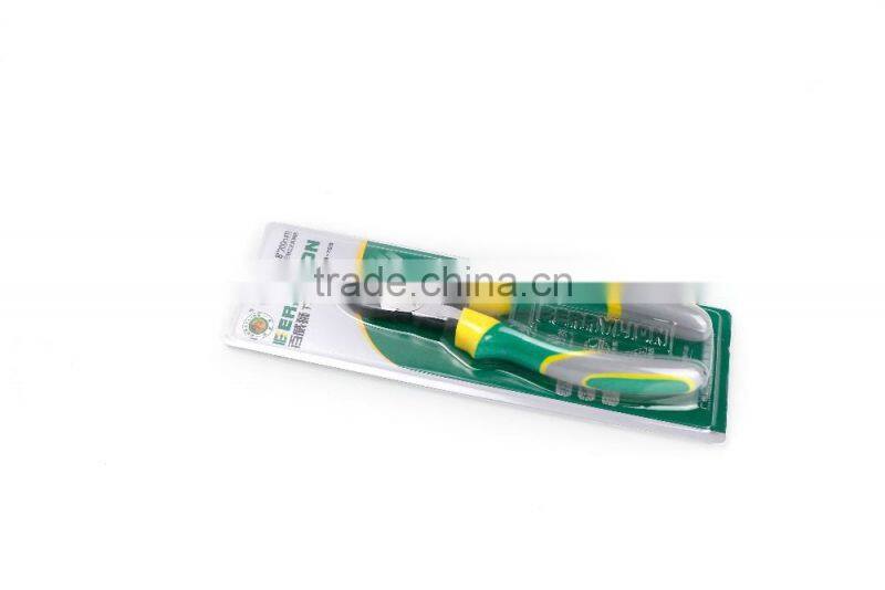 Three colors side cutter for copper wire for with drop forged treatment