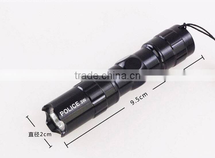Promotion 91% off Best Quality Aluminum alloy Watwaterproof Mini LED Flashlight long distance police torch