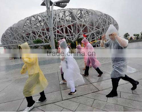 PVC fashion rain coat rain coat