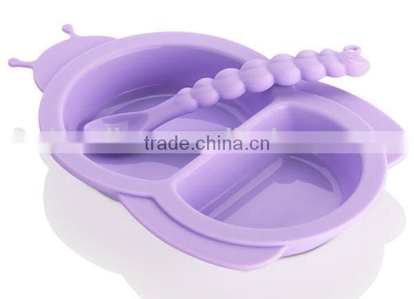 BPA free flexible soup spoon, silicone baby spoon