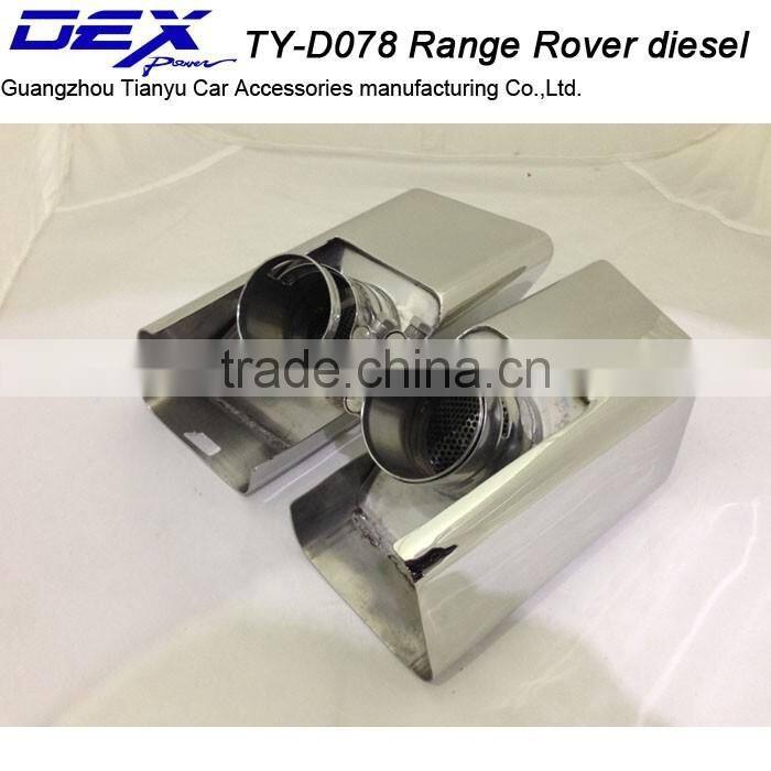 Stainless Steel Auto Parts Exhaust Tip Range-Rover Diesel Tip