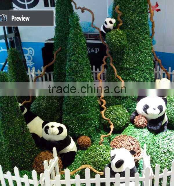 OEM artificial boxwood classical topiary combination landscape garden decoration
