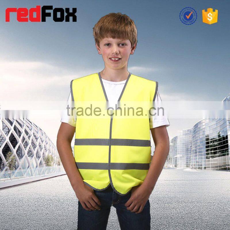 high visibility cheap vest printed logo for promotion