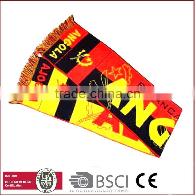 Jacquard knitted and polyester fabrica football Scarf