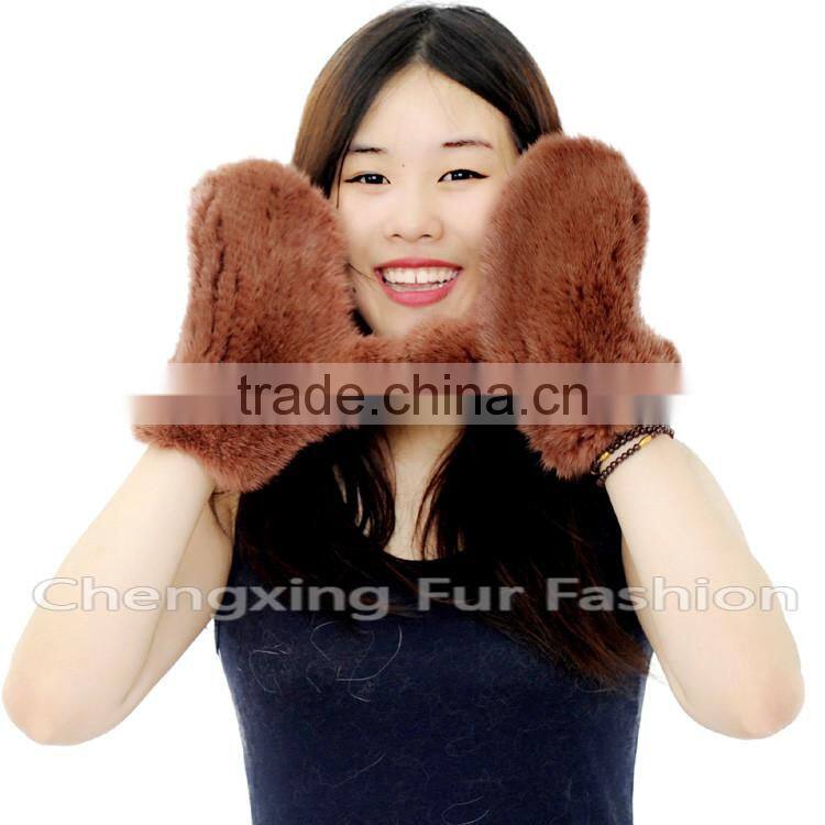 CX-A-60H Wholesale New Fashion Mittens Real Mink Fur Woman Fur Gloves