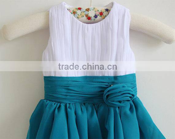 New arrival Baby Clothes wholesale Hot sale chiffon cheap 2017 Children's Boutique sleeveless summer baby girl clothes dress